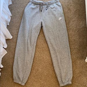 nike grey jogger style sweatpants